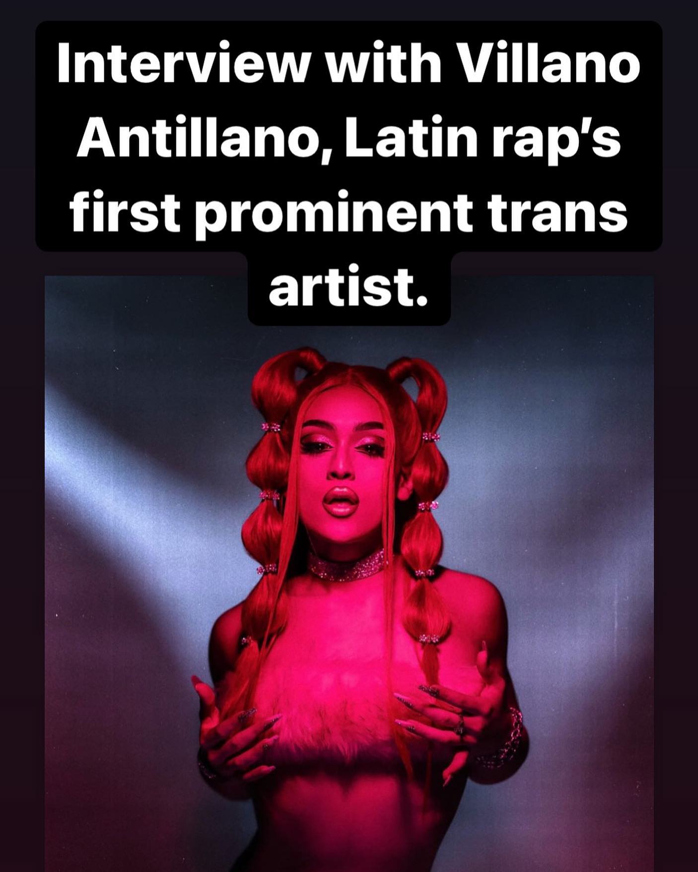 Interview with @villanoantillano. Via @rollingstone Link to story in English: https://www.rollingstone.com/music/music-features/villano-antillano-1388154/amp/

#latinrap #latinmusic #villanoantillano #transartist